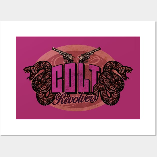 Pink Colt Wall Art by CTShirts